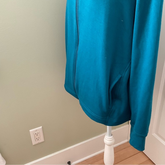 JOE FRESH, TEAL FLEECED JACKET, SIZE: L/G - Picture 3 of 10
